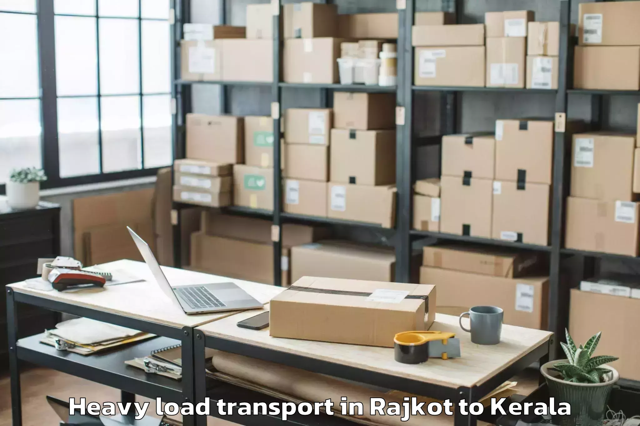 Affordable Rajkot to Thalassery Heavy Load Transport